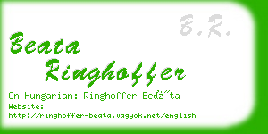 beata ringhoffer business card